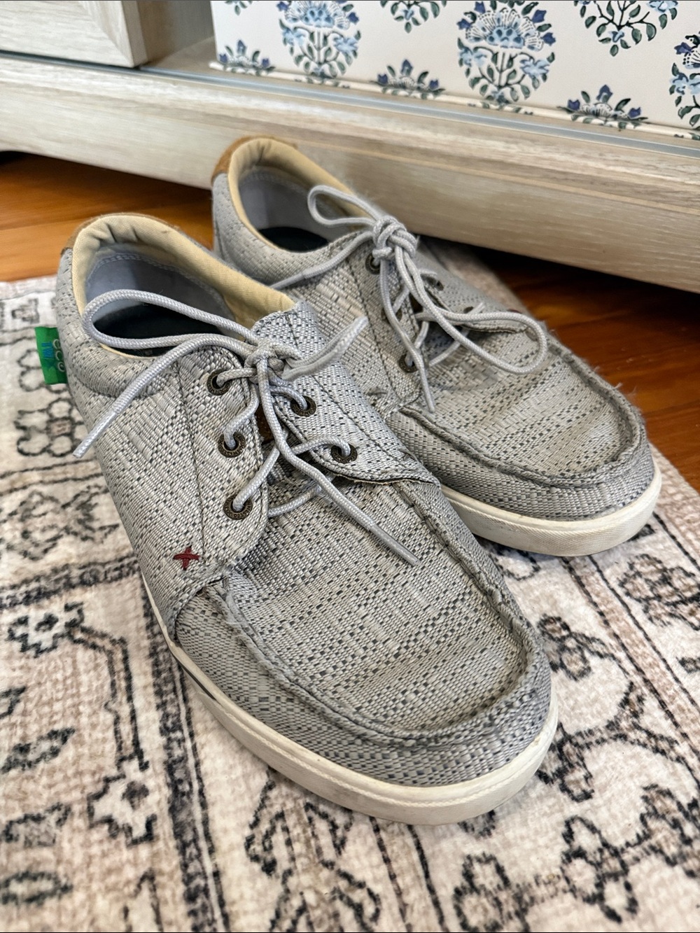 Light Grey Twisted X Hooey Loper Casual Shoes for Women | Size 10M